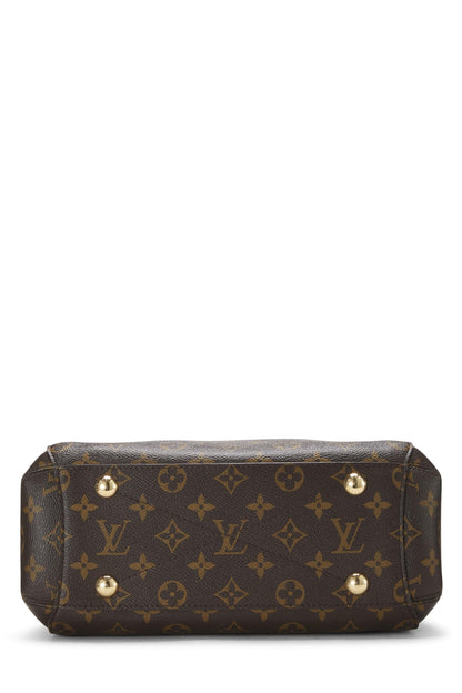 Louis Vuitton, bolso de lona Monogram Montaigne BB usado, marrón