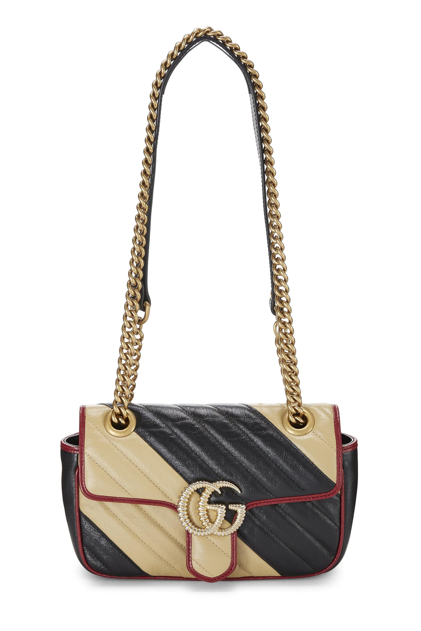 Gucci, Bolso de hombro mini GG Marmont de cuero multicolor Pre-Loved, Multicolor