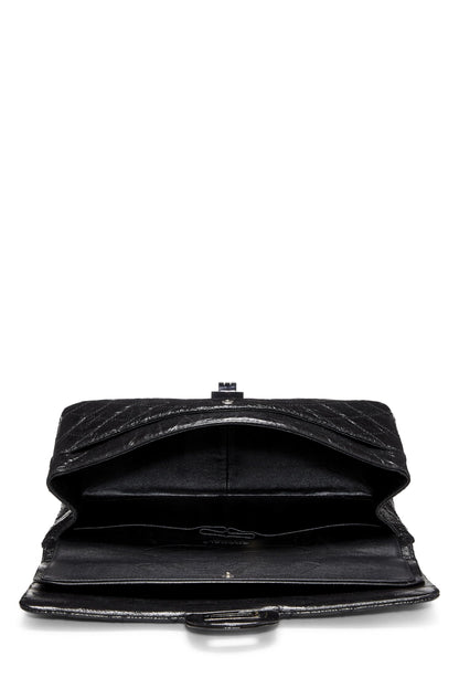 Chanel, Reissue Flap 227 en cuir de veau noir d'occasion 2.55, noir