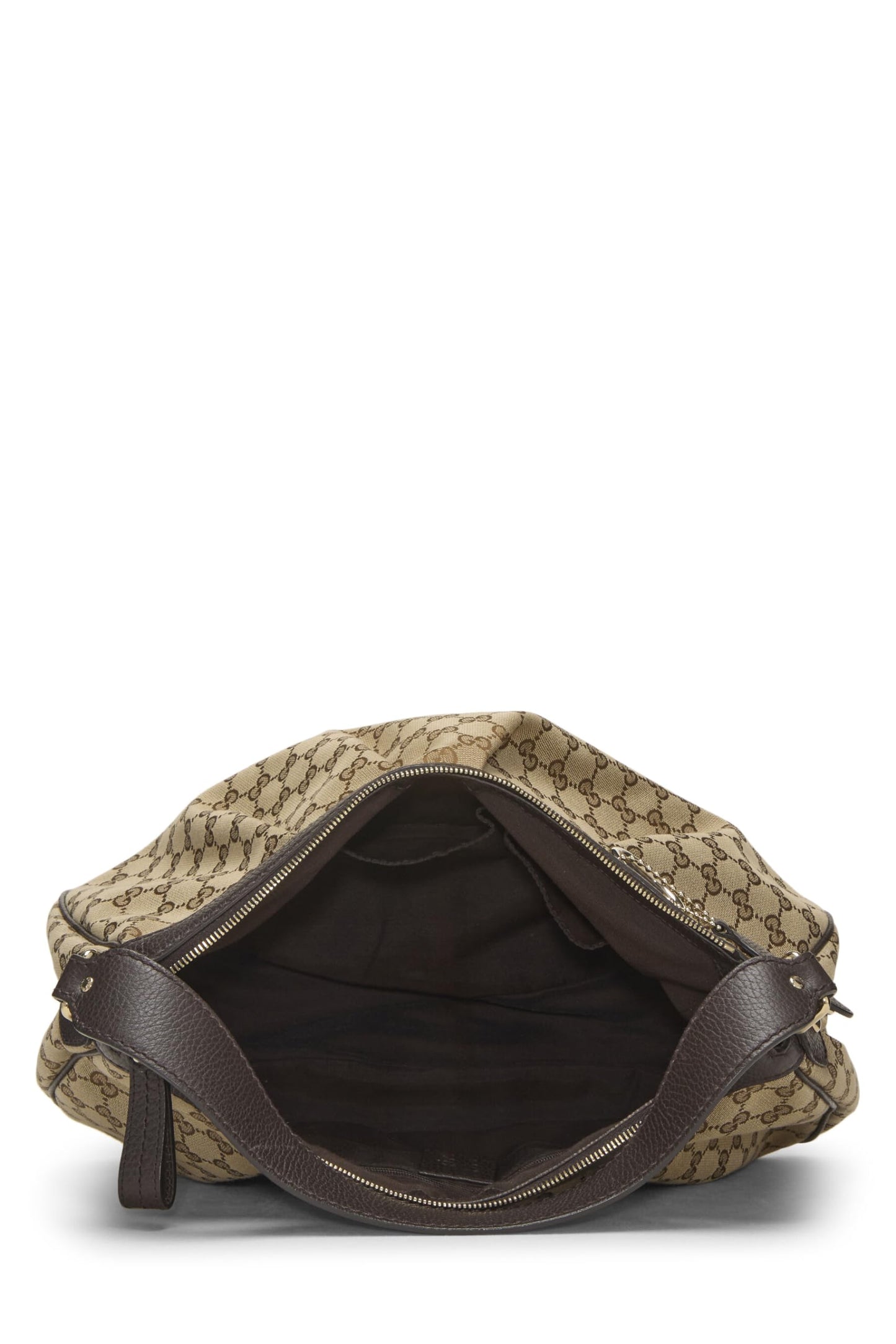 Gucci, sac hobo Sukey en toile GG marron d'occasion, marron