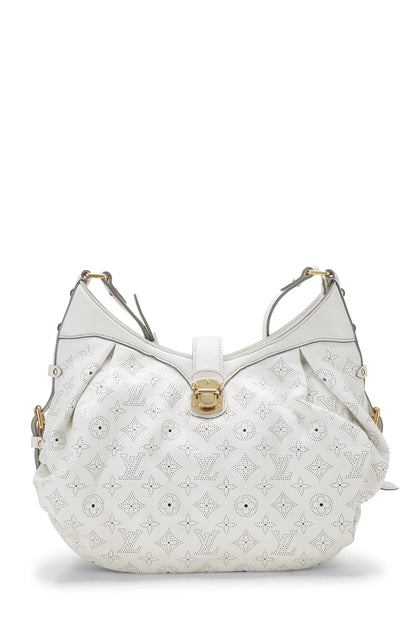 Louis Vuitton, Pre-Loved White Monogram Mahina Leather XS, White