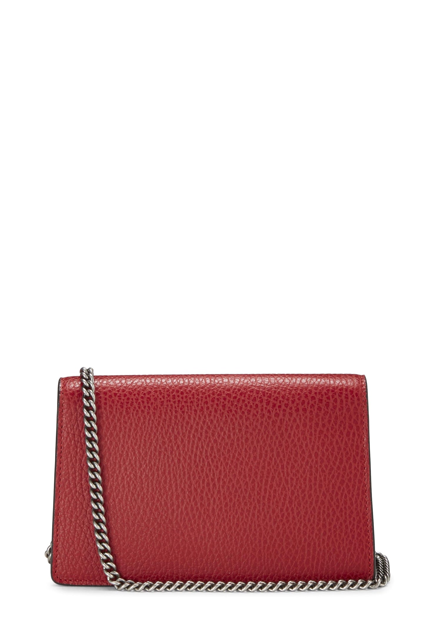 Gucci, Pre-Loved Red Leather Dionysus Super Mini, Red