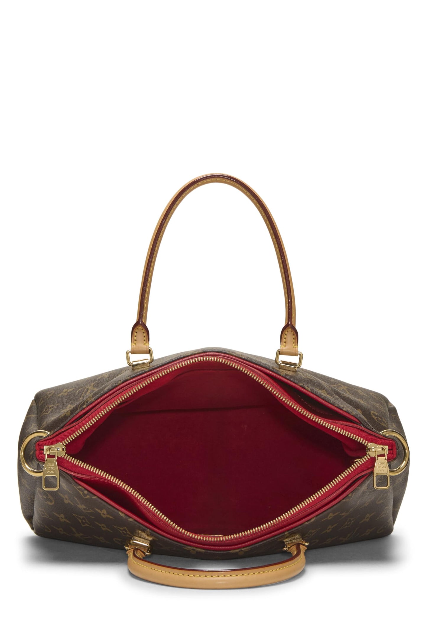 Louis Vuitton, Pallas de lona con monograma rojo Pre-Loved, Rojo