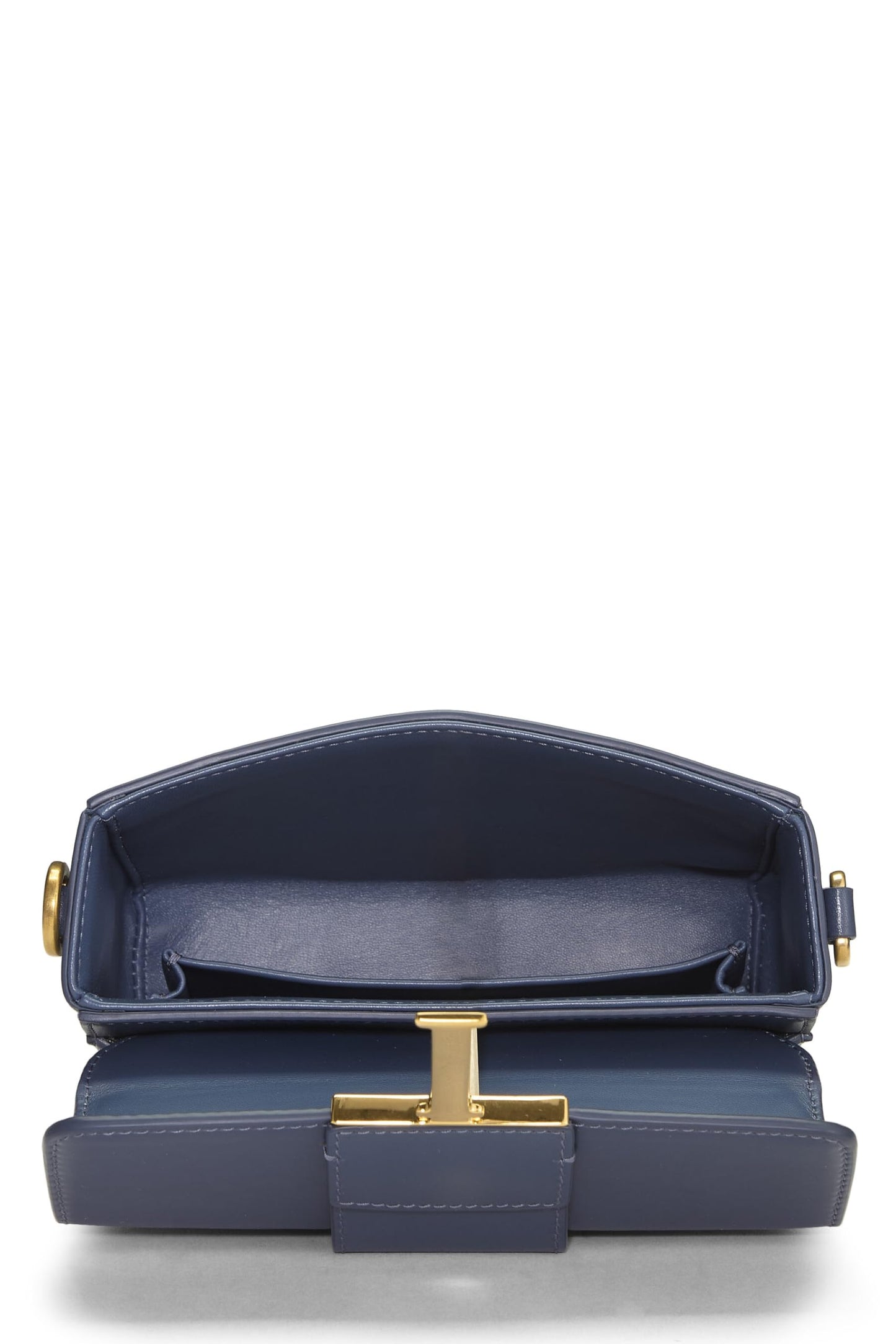 Dior, Pre-Loved Navy Calfskin 30 Montaigne Box, Navy