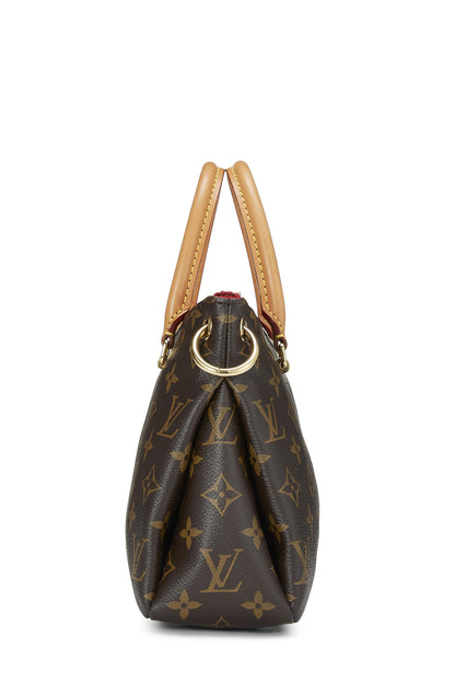 Louis Vuitton, Pallas BB de lona con monograma rojo Pre-Loved, Rojo