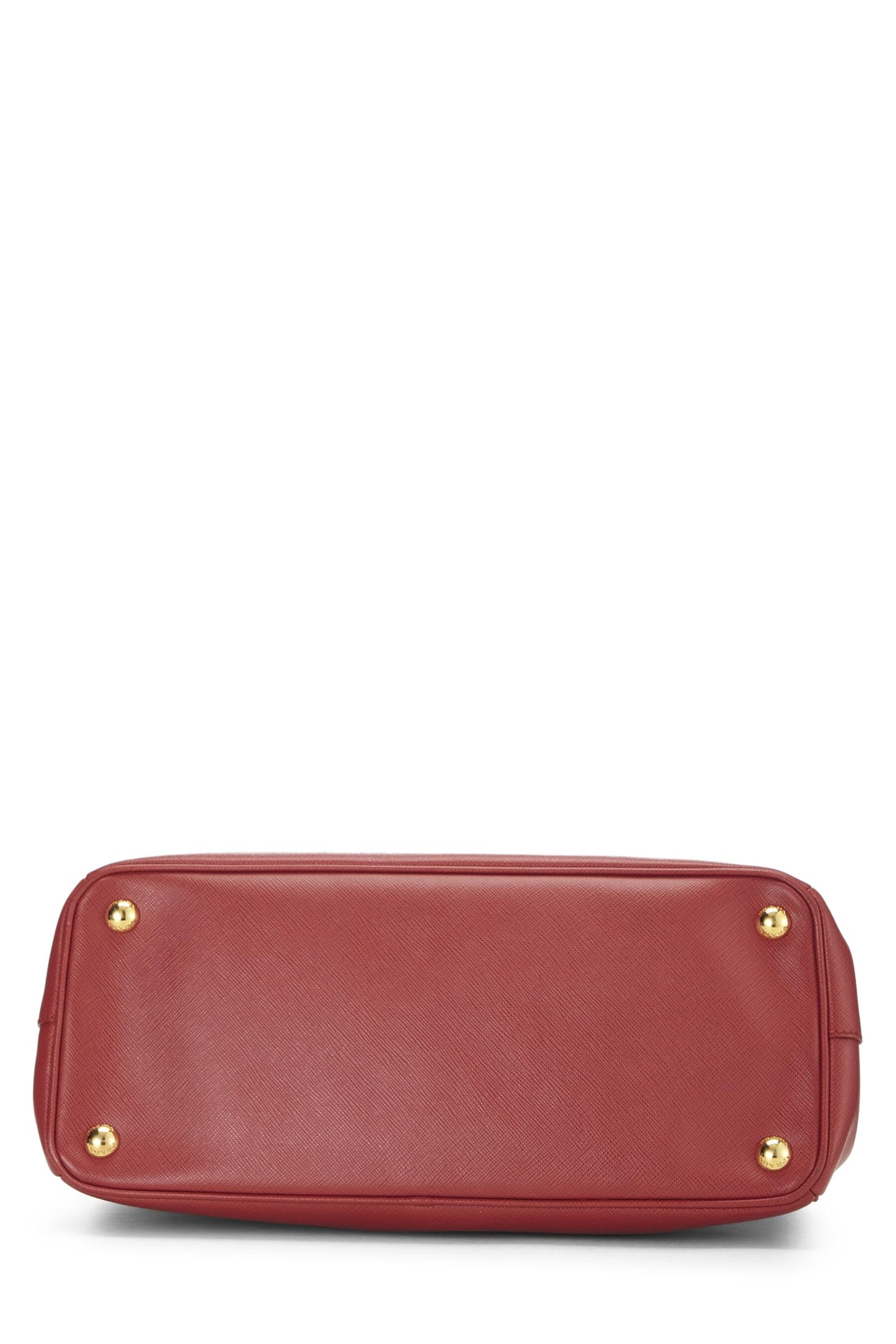 Prada, sac fourre-tout Executive moyen en saffiano rouge d'occasion, rouge