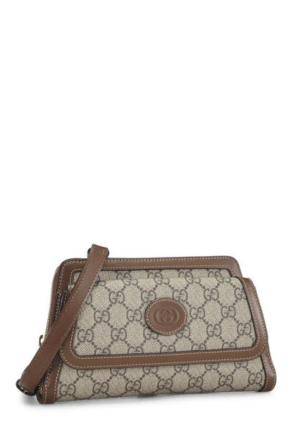 Gucci, Pre-Loved GG Supreme Canvas Crossbody Bag, Brown