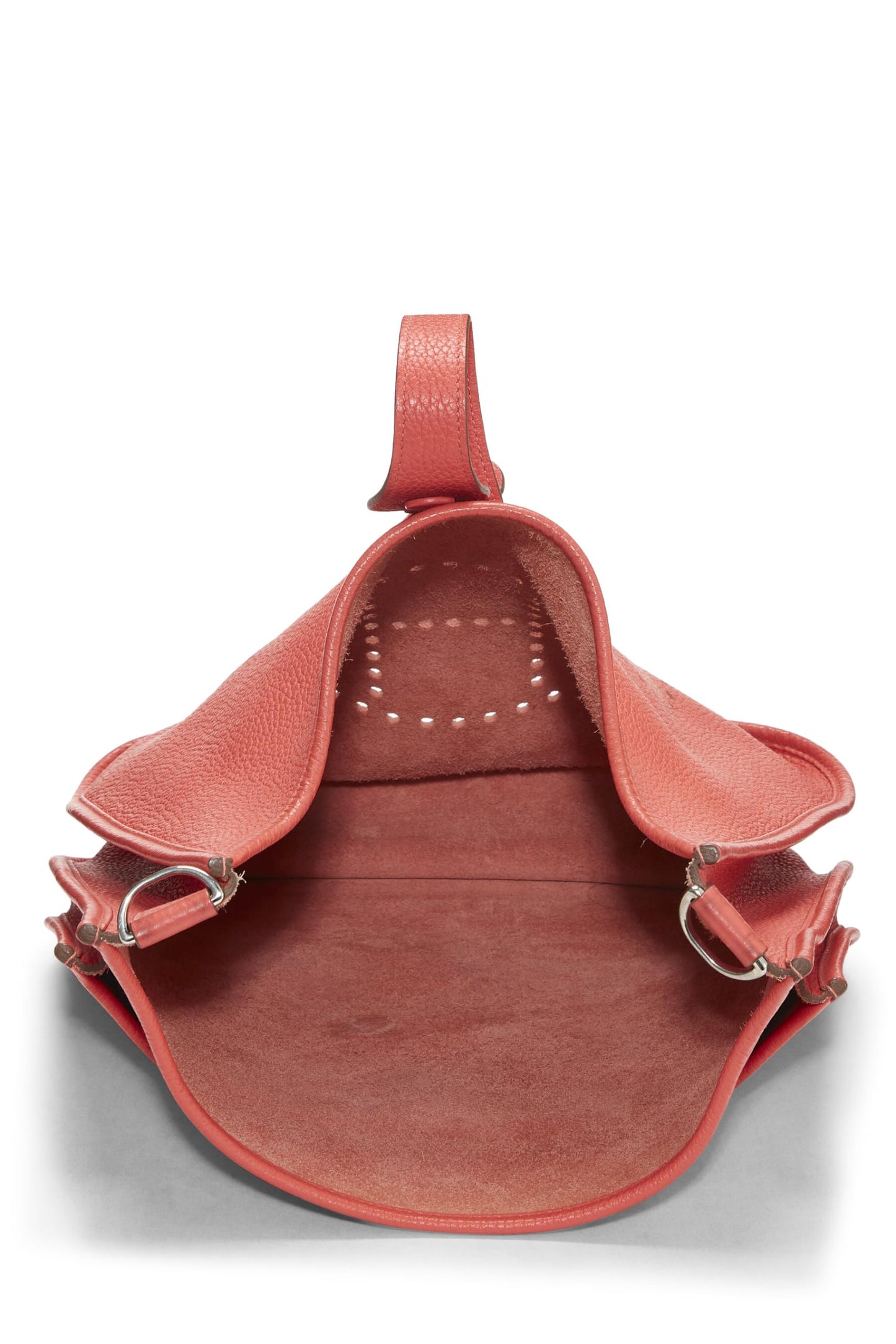 Hermès, Pre-Loved Rouge Pivoine Clemence Evelyne III GM, Rosa