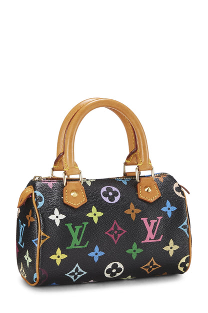 Louis Vuitton, Takashi Murakami x Louis Vuitton Black Monogram Multicolore HL Speedy, Noir