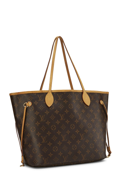 Louis Vuitton, Neo Neverfull MM en toile Monogram bordeaux d'occasion, rose