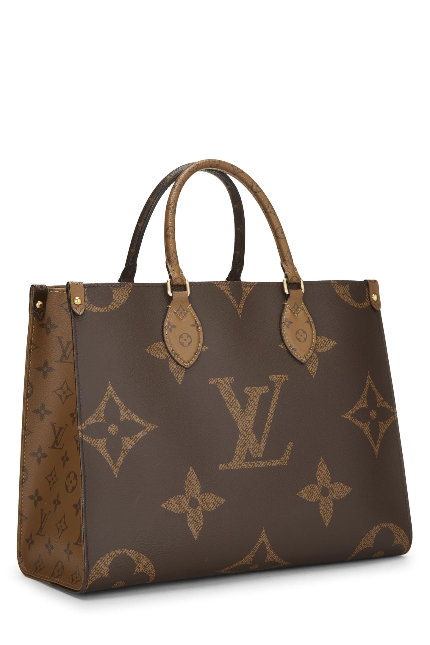 Louis Vuitton, Monogram géant marron d'occasion On The Go MM, marron