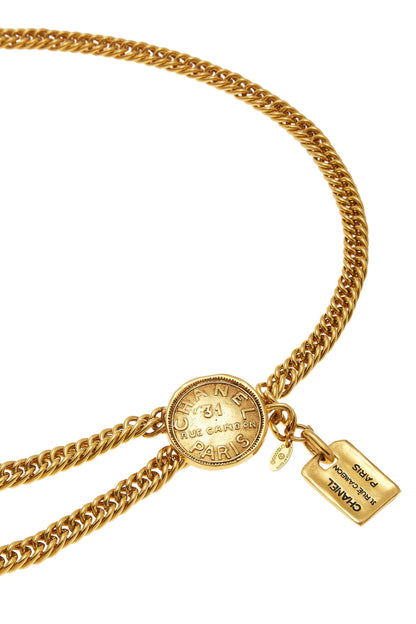 Chanel, Pre-Loved Gold 'CC' Chain Belt 2, Gold