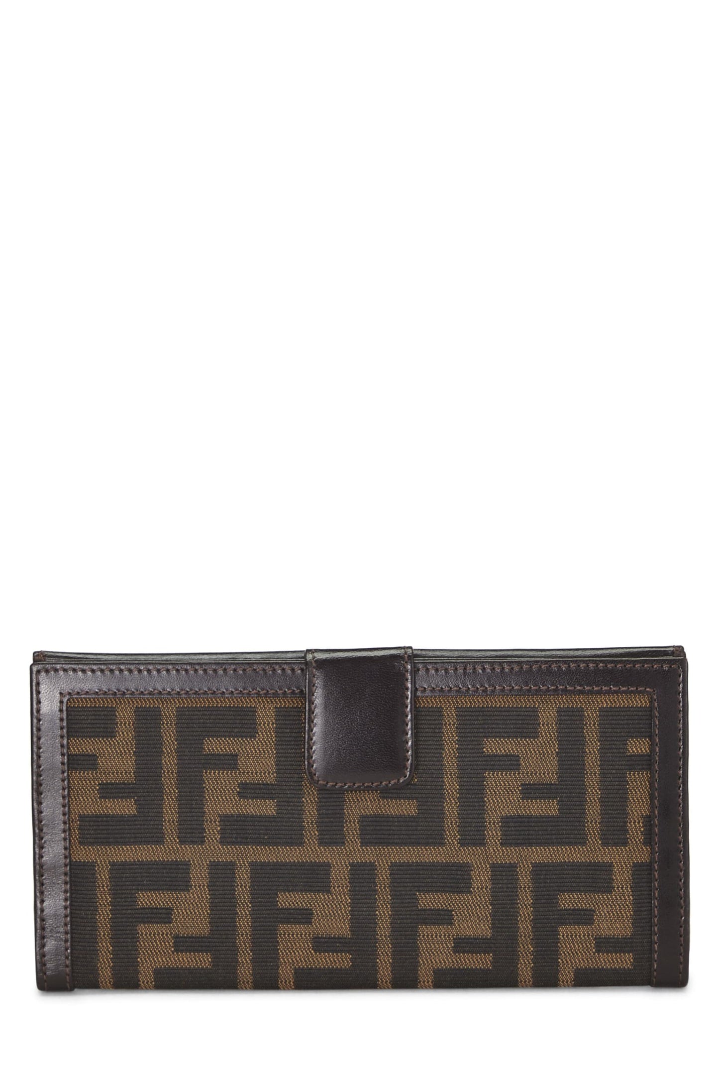 Fendi, Pre-Loved Brown Zucca Canvas Long Wallet, Brown