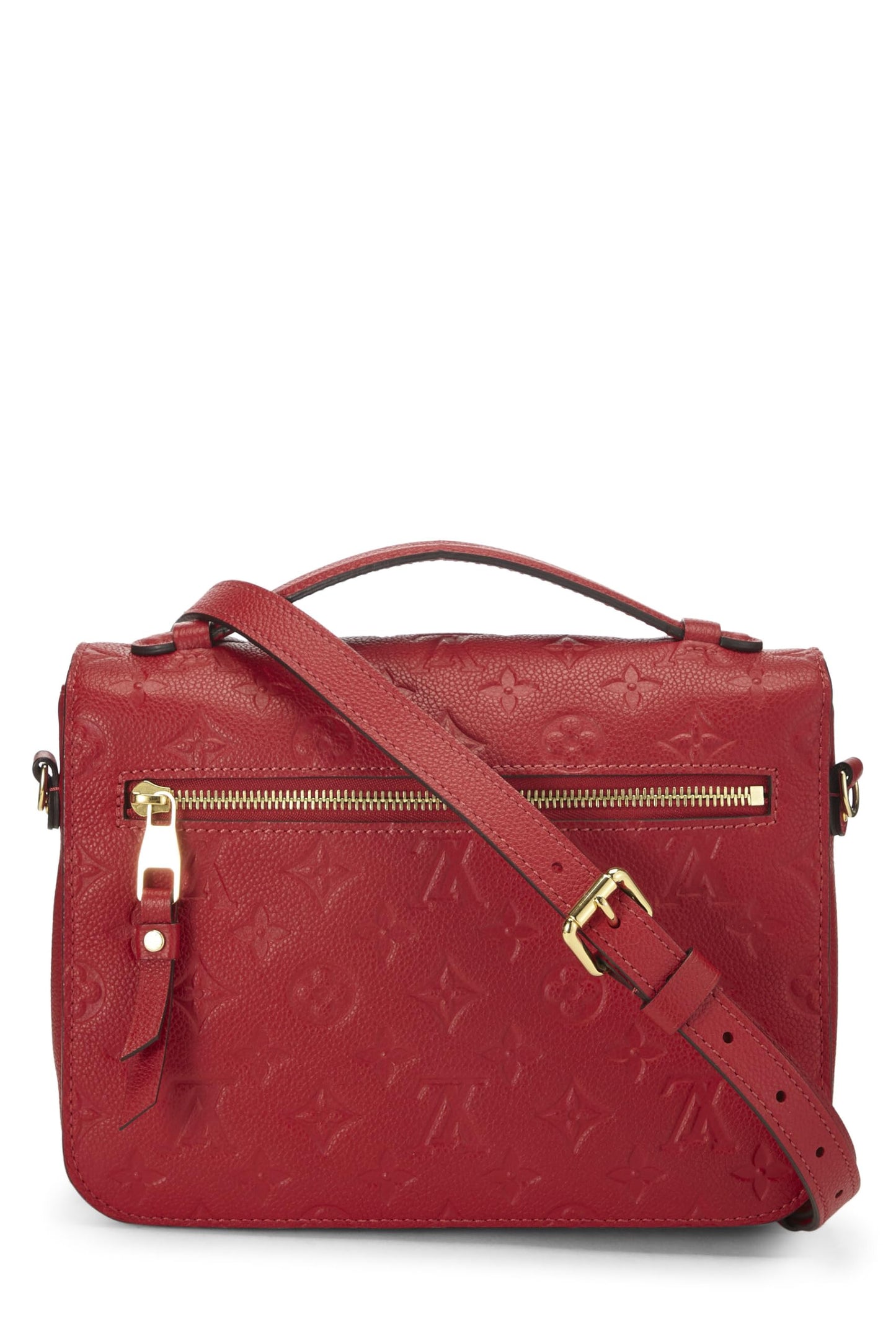 Louis Vuitton, Pre-Loved Cherry Monogram Empreinte Pochette Metis, Red