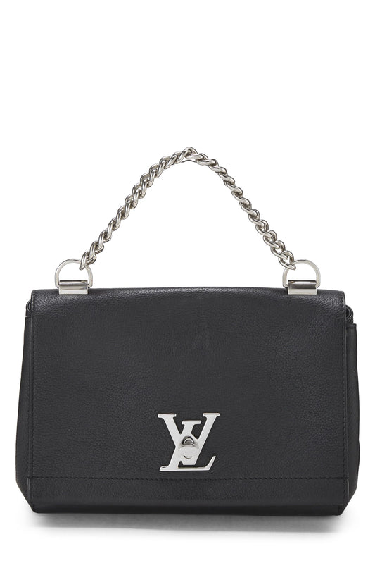 Louis Vuitton, Pre-Loved Black leather Lockme II BB, Black