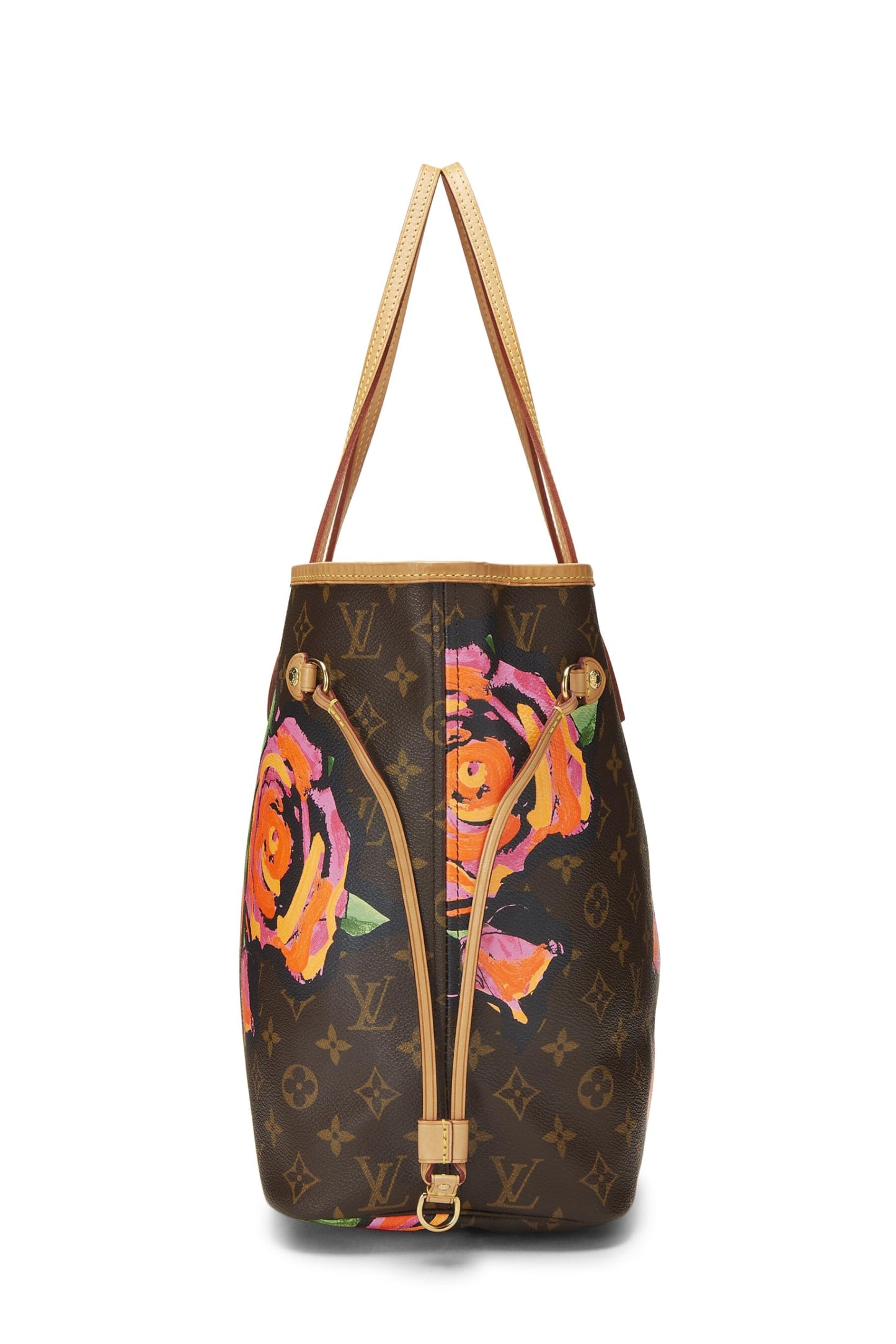 Louis Vuitton, Stephen Sprouse x Louis Vuitton Monogram Canvas Roses Neverfull MM, Marron