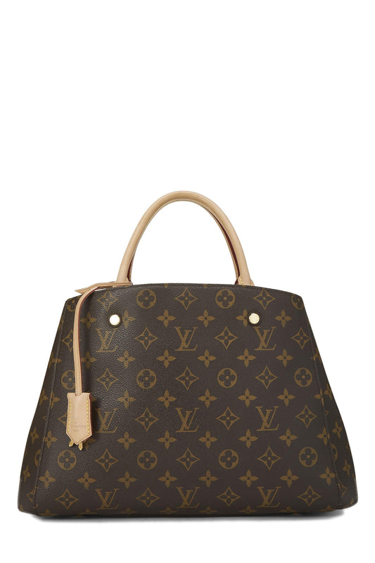 Louis Vuitton, Montaigne MM en toile monogram d'occasion, marron