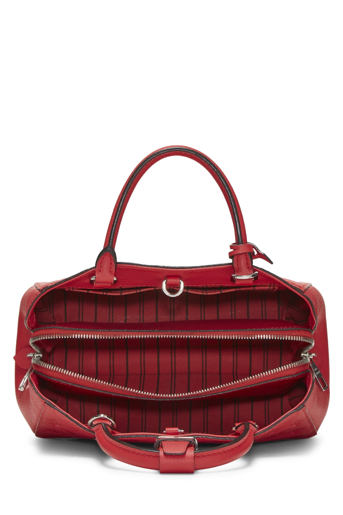 Louis Vuitton, Pre-Loved Red Monogram Empreinte Montaigne BB, Red