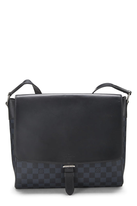 Louis Vuitton, sac Newport Messenger MM Damier Cobalt d'occasion, bleu