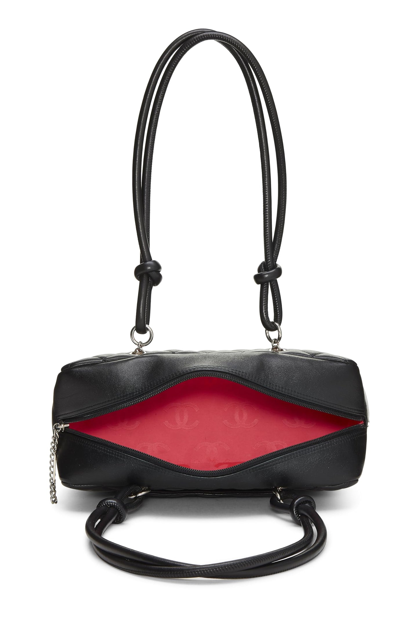 Chanel, Bowler Cambon Ligne en cuir de veau noir d'occasion, noir