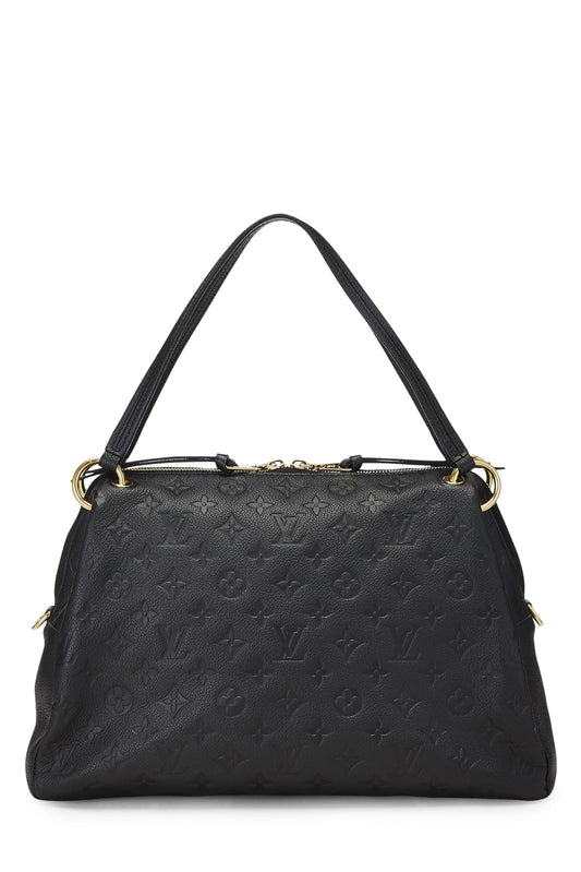 Louis Vuitton, Pre-Loved Black Monogram Empreinte Ponthieu PM, Black