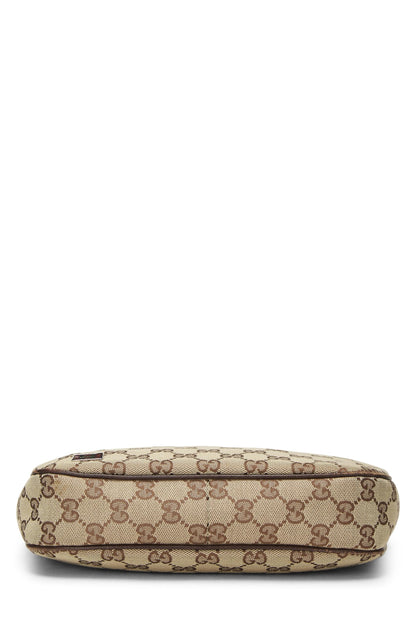 Gucci, sac hobo Pop en toile GG d'occasion d'origine, marron