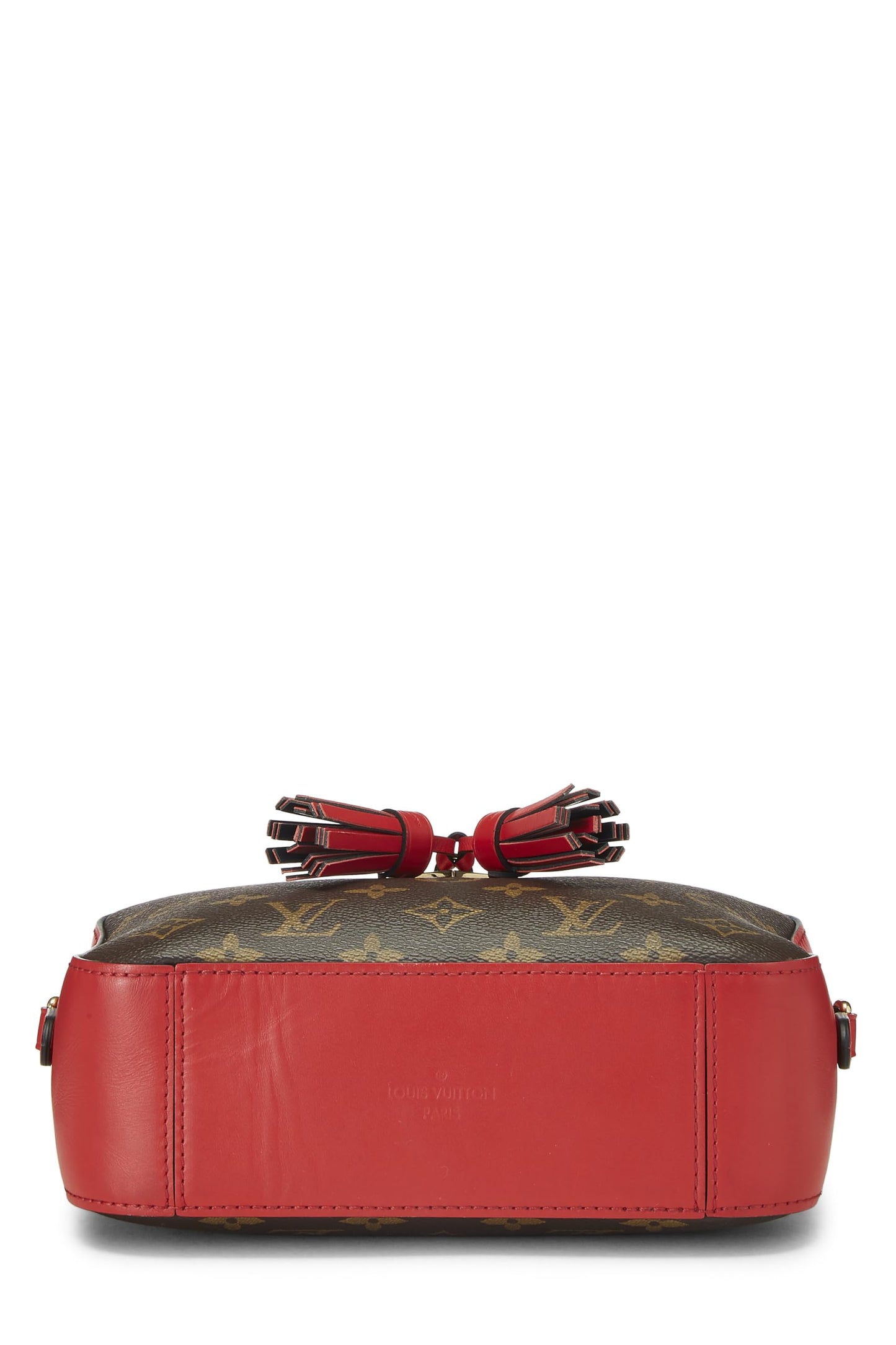 Louis Vuitton, Pre-Loved Red Monogram Canvas Saintonge, Red