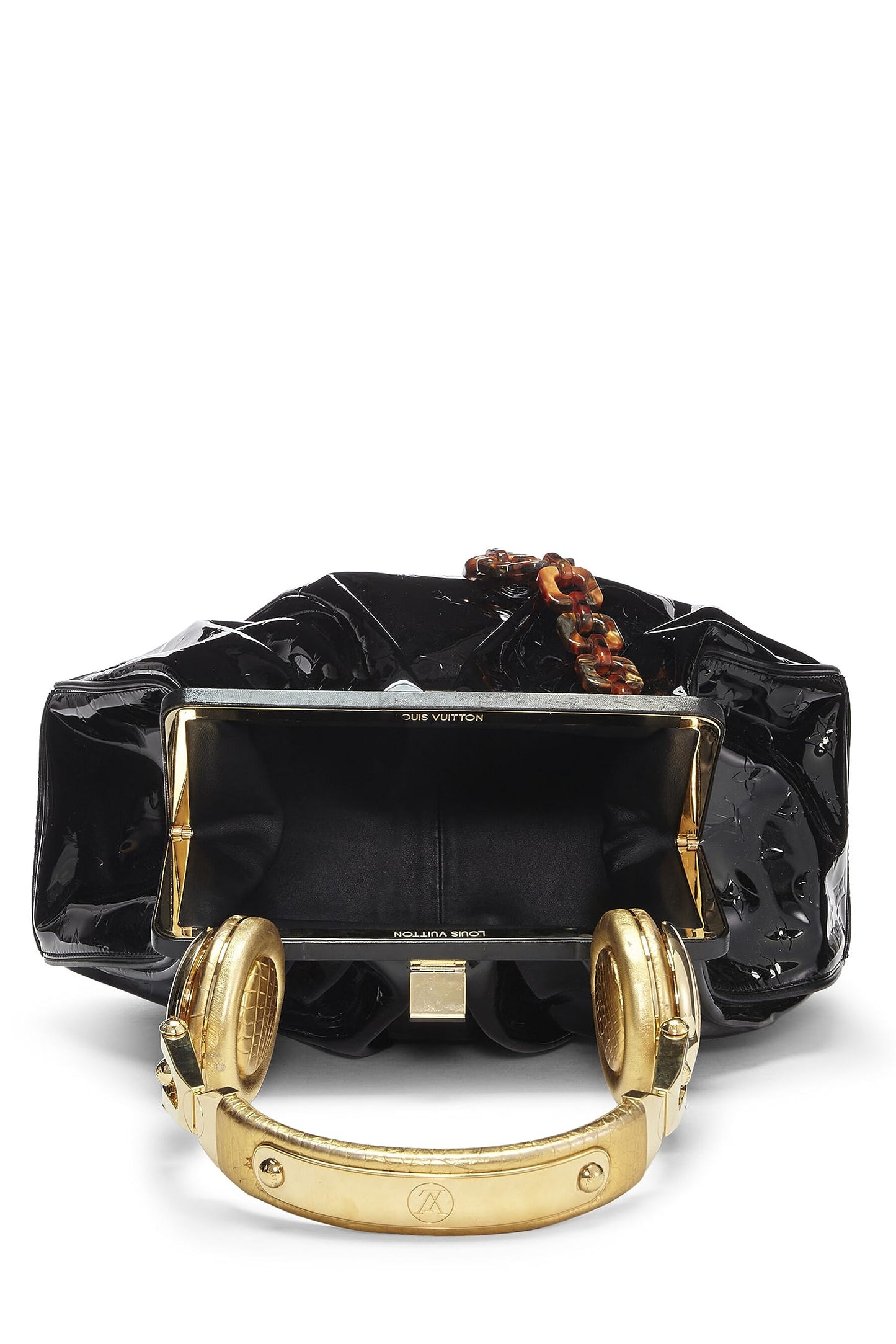 Louis Vuitton, Sac pour casque Monogram Vernis Les Extraordinaires noir pré-aimé, Noir