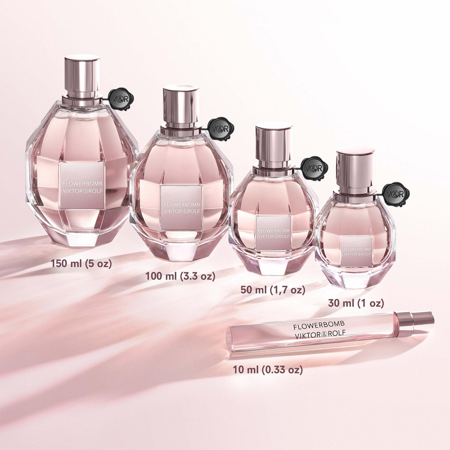 Viktor&amp;Rolf - Flowerbomb Eau de Parfum - Parfum Femme - Floral &amp; Boisé - Avec des Notes de Rose, Pivoine &amp; Patchouli - 10 ml - Format Voyage