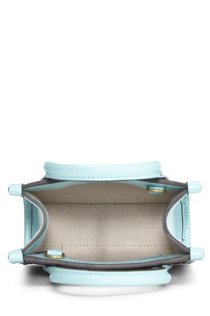 Gucci, sac fourre-tout en toile suprême GG Original Turquoise d'occasion, mini, bleu marine