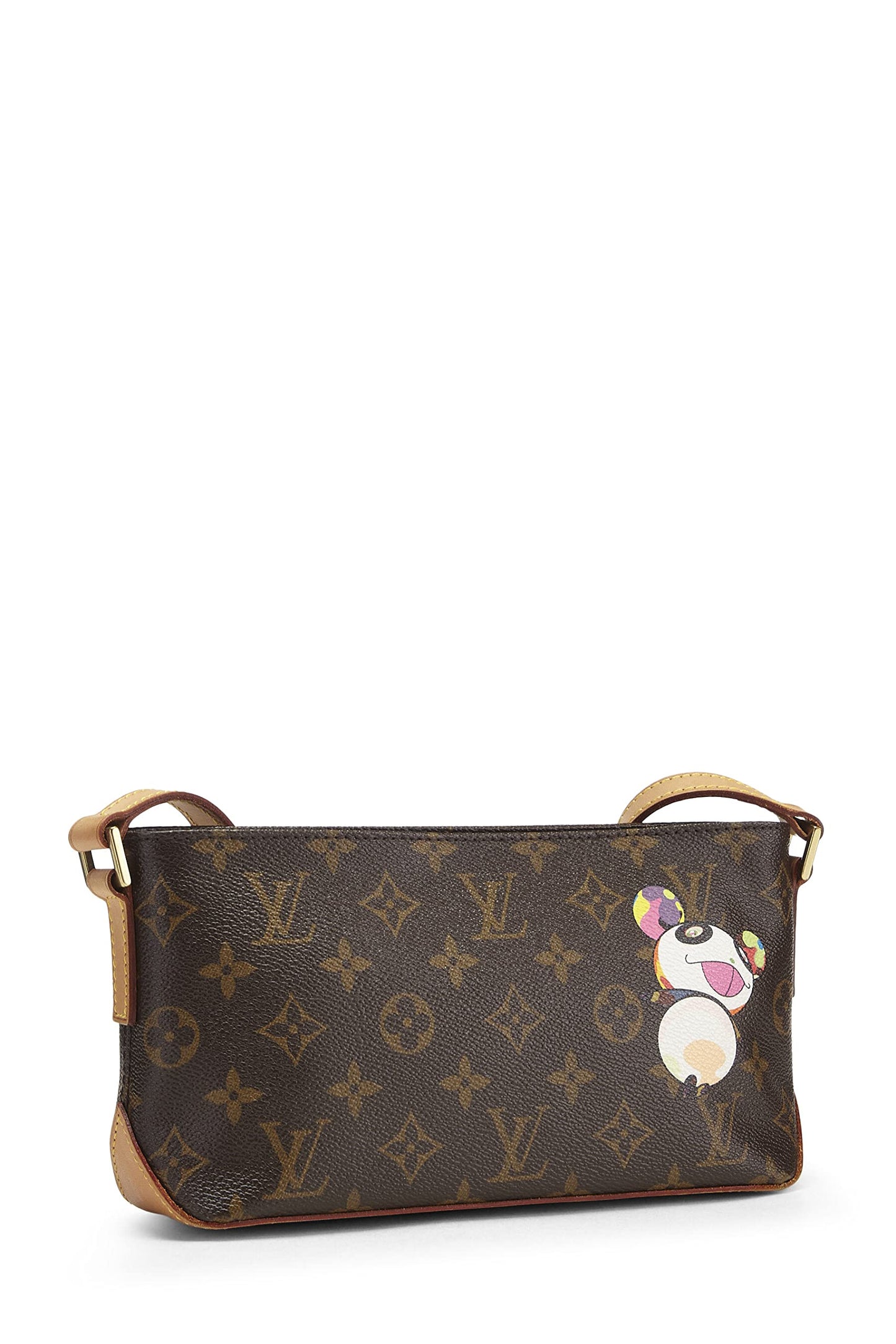 Louis Vuitton, Trotteur Panda de lona con monograma de Takashi Murakami x Louis Vuitton de segunda mano, marrón