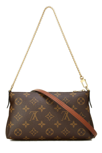 Louis Vuitton, Pochette Pallas en toile monogram noire d'occasion, Noir