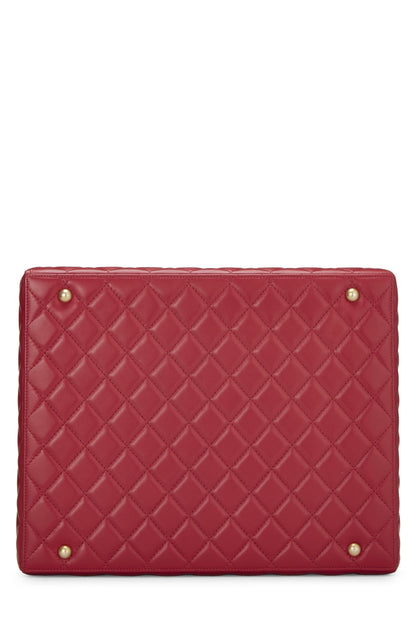 Chanel, Pre-Loved Red Quilted Lambskin Success Story Box, Pink