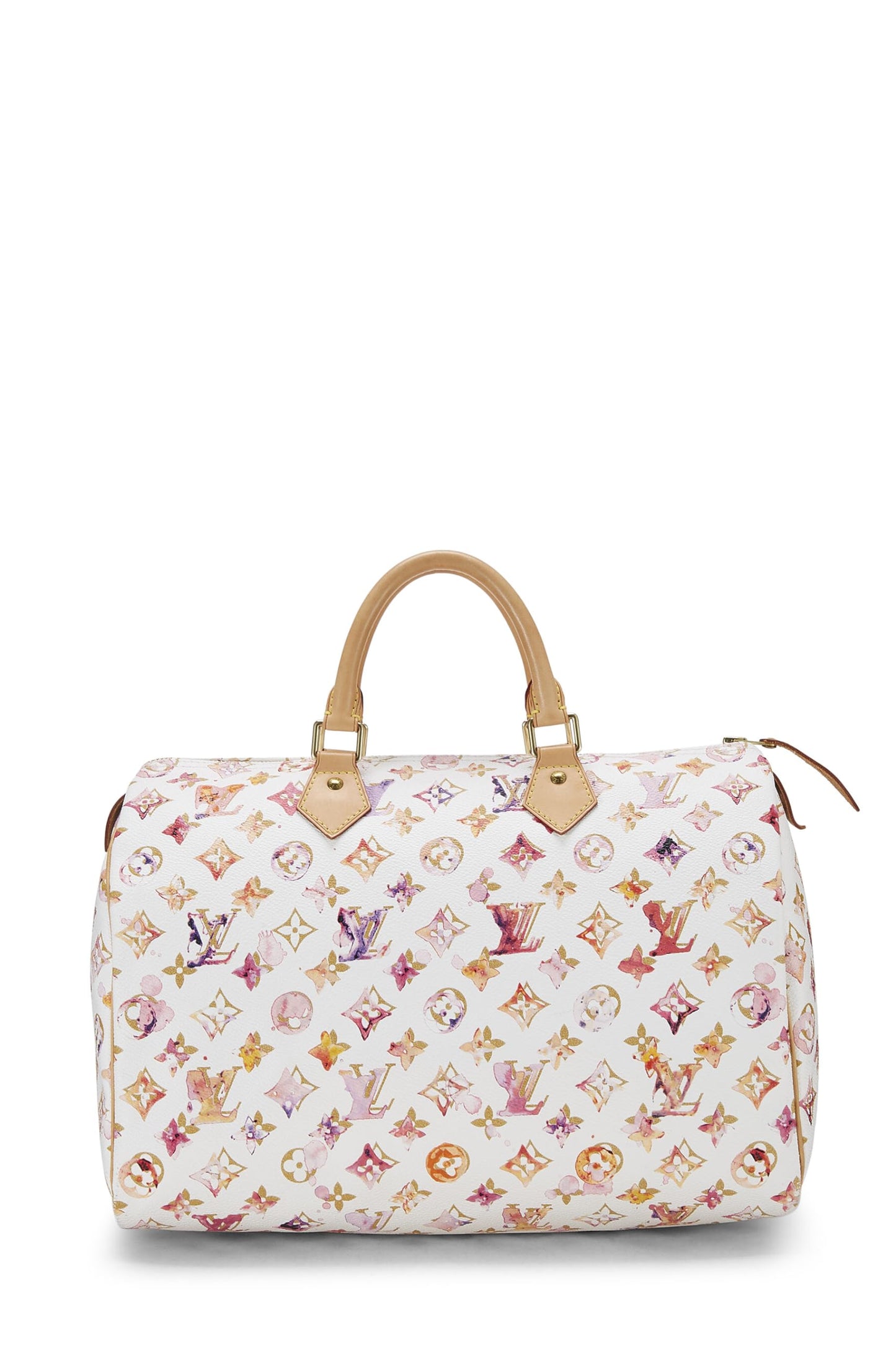 Louis Vuitton, Pre-Loved Richard Prince x Louis Vuitton Monogram Watercolor Speedy 35, White