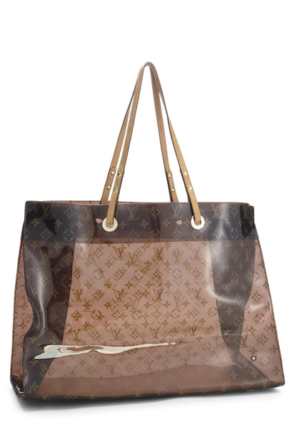 Louis Vuitton, Pre-Loved Brown Monogram Vinyl Cruise Cabas Tote GM, Brown