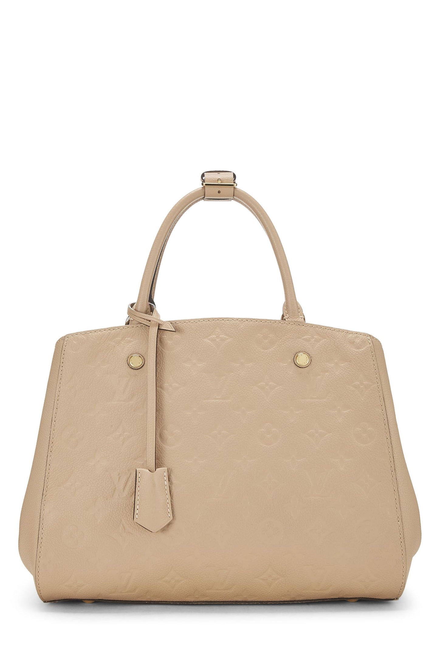 Louis Vuitton, Monogramme beige pré-aimé Empreinte Montaigne MM, Beige