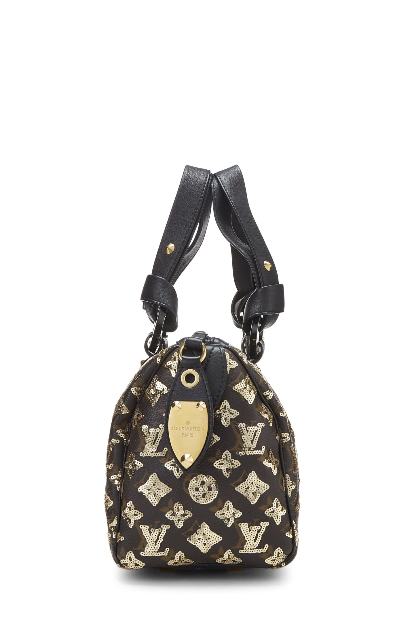 Louis Vuitton, Pre-Loved Gold Monogram Eclipse Speedy 30, Gold