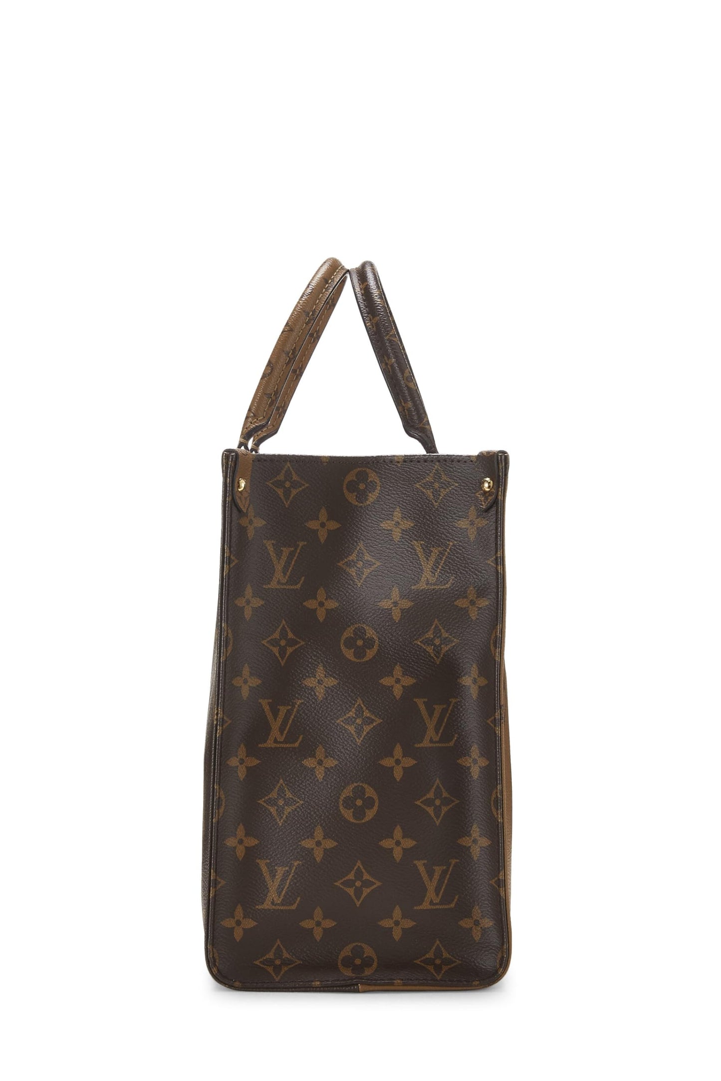 Louis Vuitton, Pre-Loved Monogram Reversed Giant On The Go MM, Brown