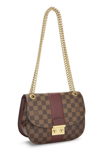 Louis Vuitton, Damier Ebene Wight noir d'occasion, bordeaux