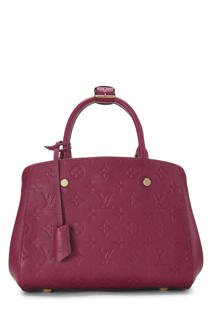 Louis Vuitton, Pre-Loved Pink Monogram Empreinte Montaigne BB, Pink