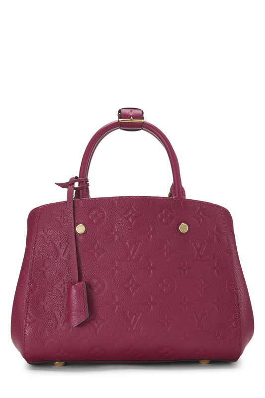 Louis Vuitton, Monograma rosa Pre-Loved Empreinte Montaigne BB, Rosa