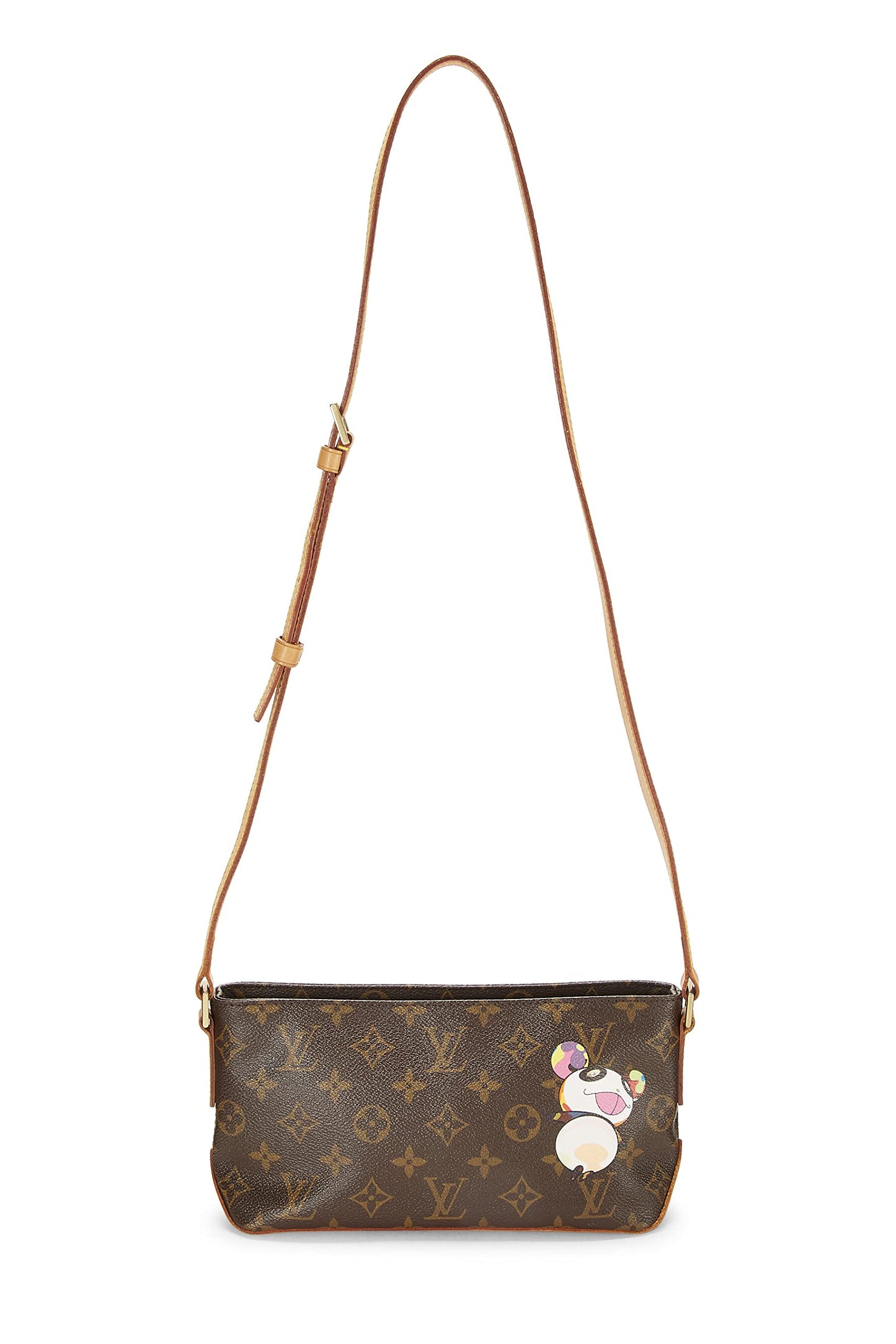 Louis Vuitton, Pre-Loved Takashi Murakami x Louis Vuitton Monogram Canvas Panda Trotteur, Brown