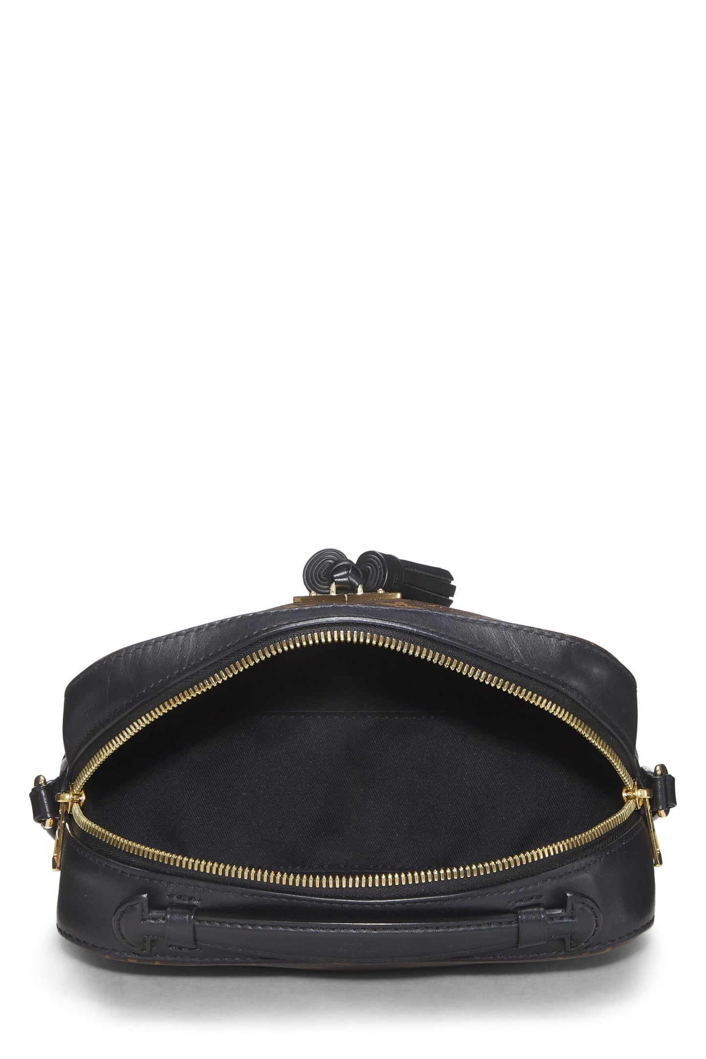 Louis Vuitton, Saintonge de lona con monograma negro Pre-Loved, Negro