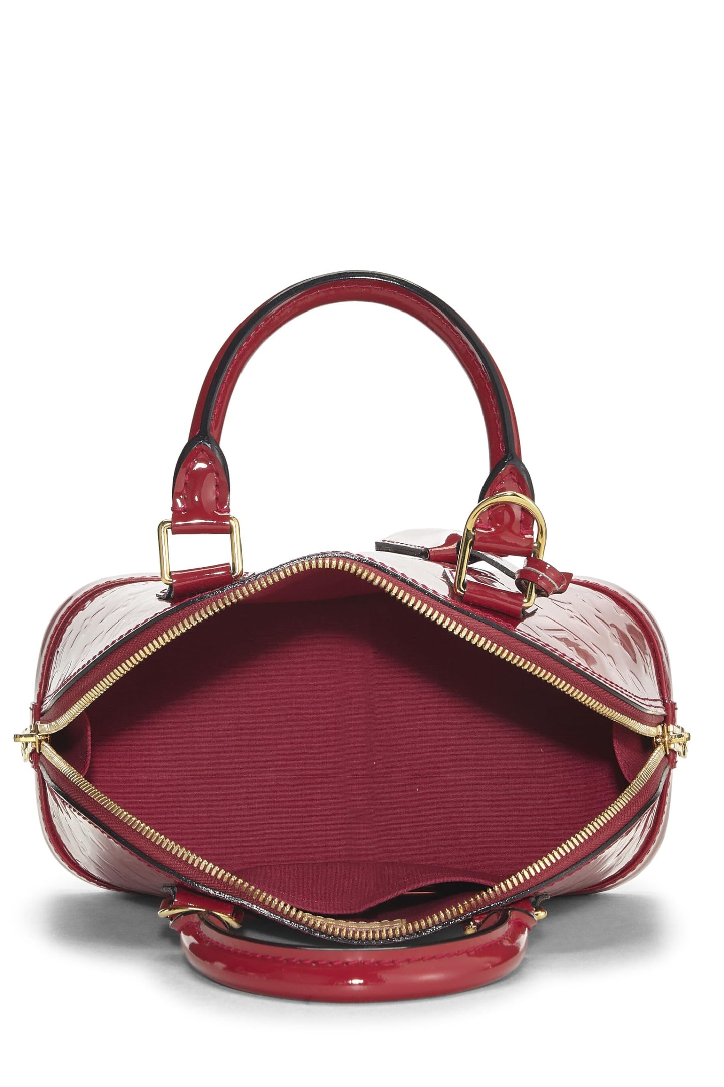 Louis Vuitton, Pre-Loved Cerise Monogram Vernis Alma BB, Rosa