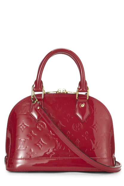 Louis Vuitton, Vernis Alma BB Cerise Monogram d'occasion, rose