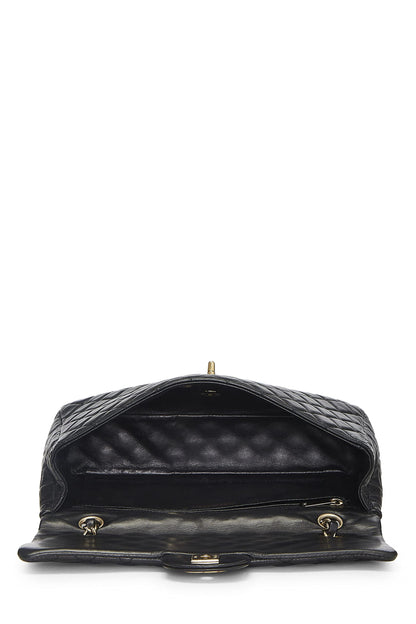 Chanel, Pre-Loved Black Quilted Lambskin Valentine Single Flap Medium, Black