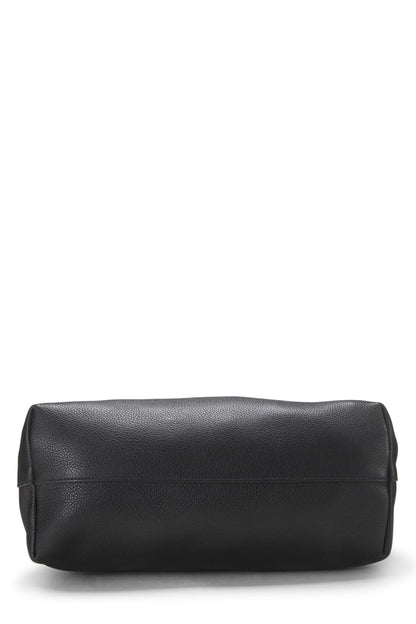 Prada, sac cabas convertible Vitello Daino Phenix d'occasion, noir