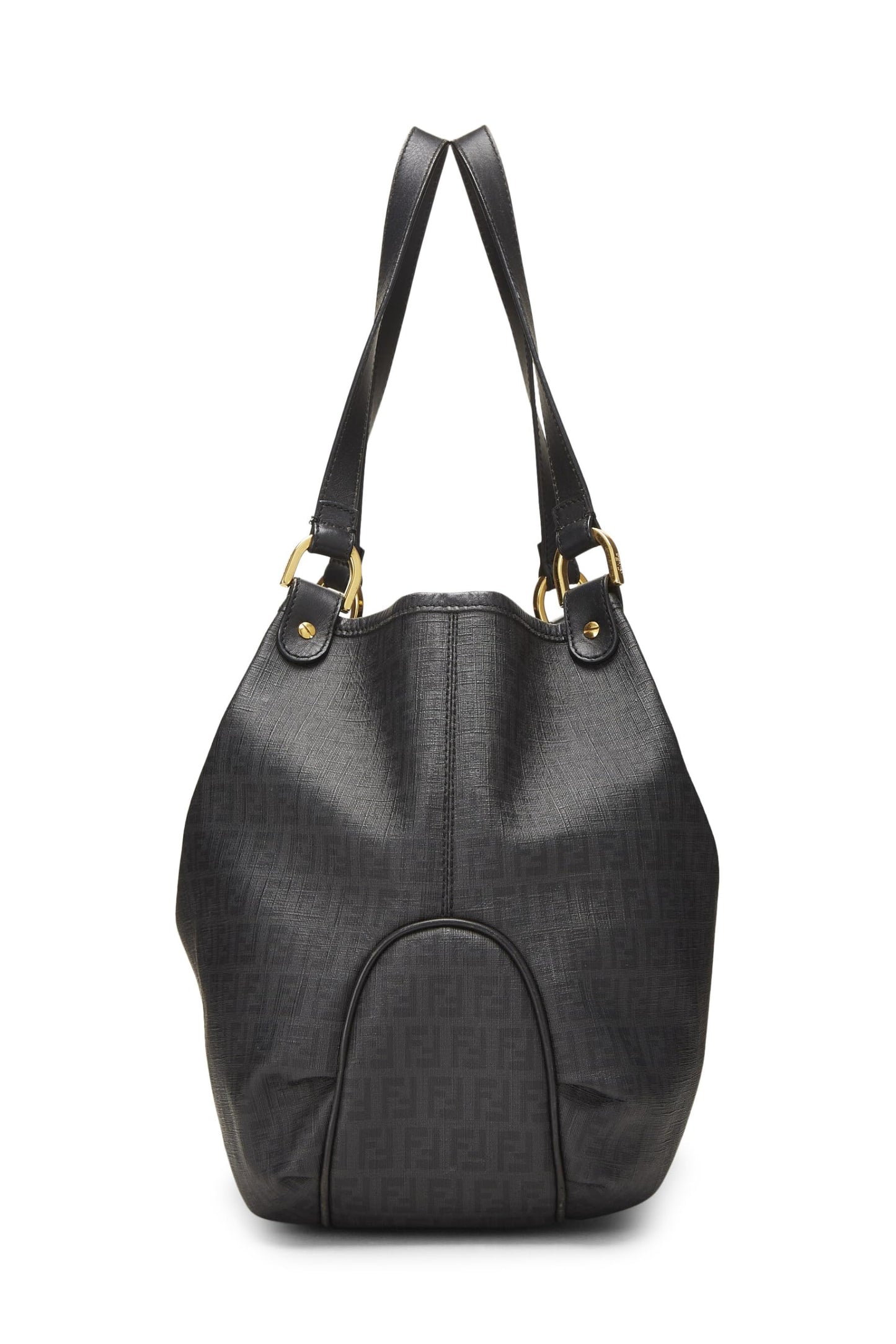 Fendi, Cabas Chiusura Zucchino noir pré-aimé, Noir