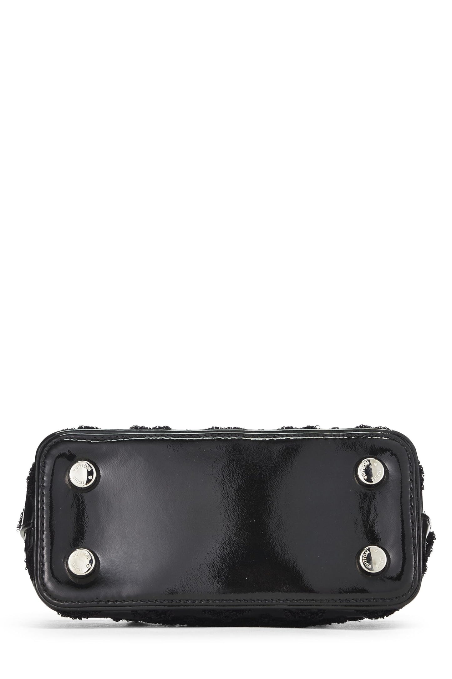 Louis Vuitton, Fascination Lockit BB en cuir verni noir monogrammé d'occasion, noir