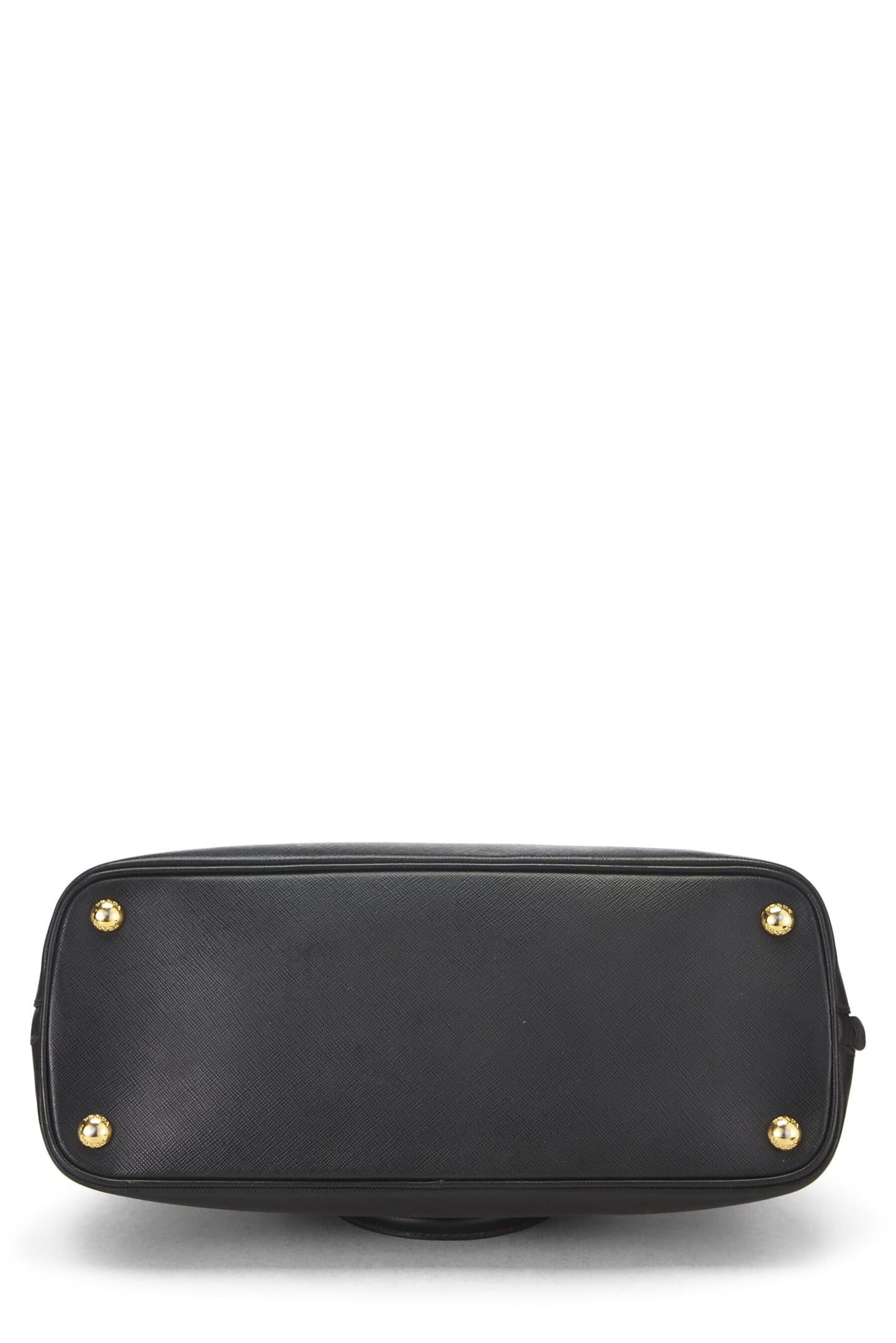 Prada, Pre-Loved Black Saffiano Promenade Pequeño, Negro